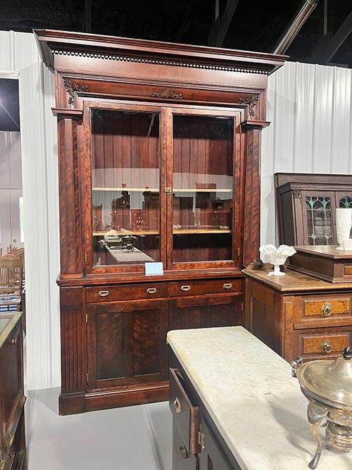 Mahogany cabinet Turn of the Century Mahogany Display Cabinet - Image 1