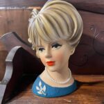 This is a vintage Napcoware Lady Head Vase