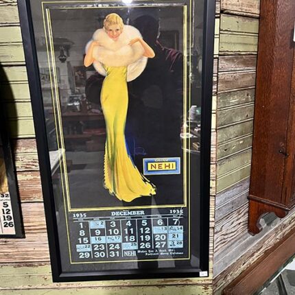 This is a 1935 Nehi Soda Advertising Calendar