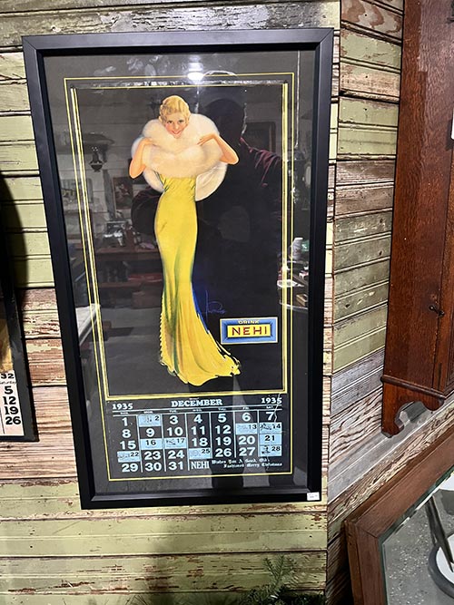 1935 Nehi Soda Advertising Calendar This is a 1935 Nehi Soda Advertising Calendar